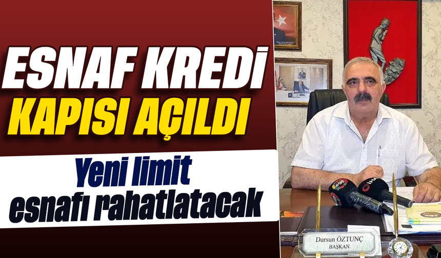 Esnafa kredi kapısı açıldı: Yeni limit esnafı rahatlatacak