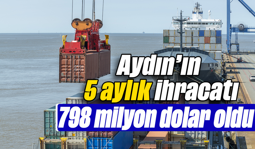 Aydın’ın 5 aylık ihracatı 798 milyon dolar oldu