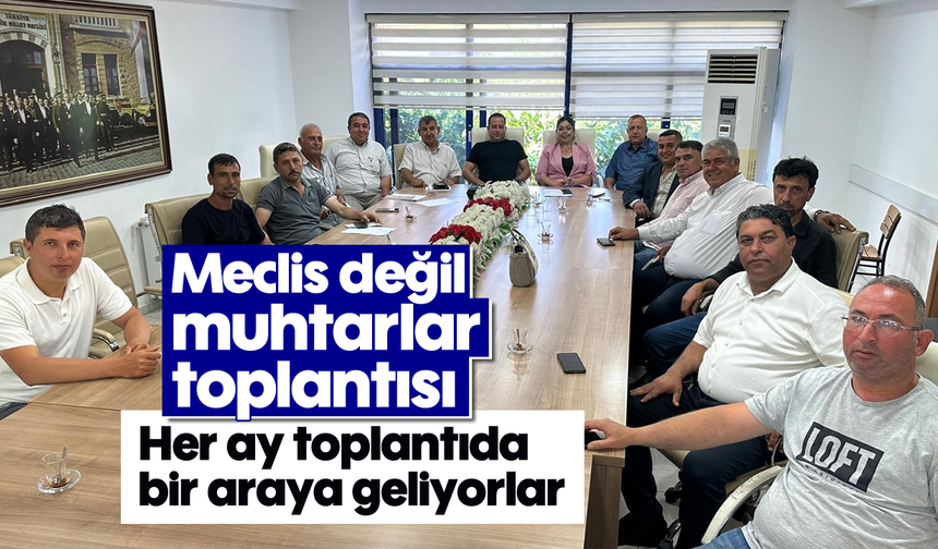 Meclis değil, muhtarlar toplantısı: Her ay toplantıda bir araya geliyorlar