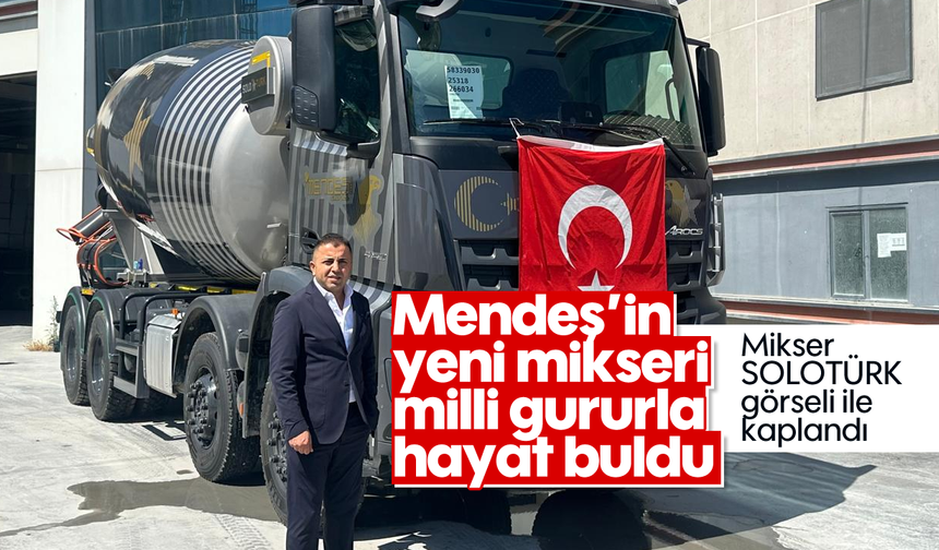 Mendeş’in yeni mikseri, milli gururla hayat buldu
