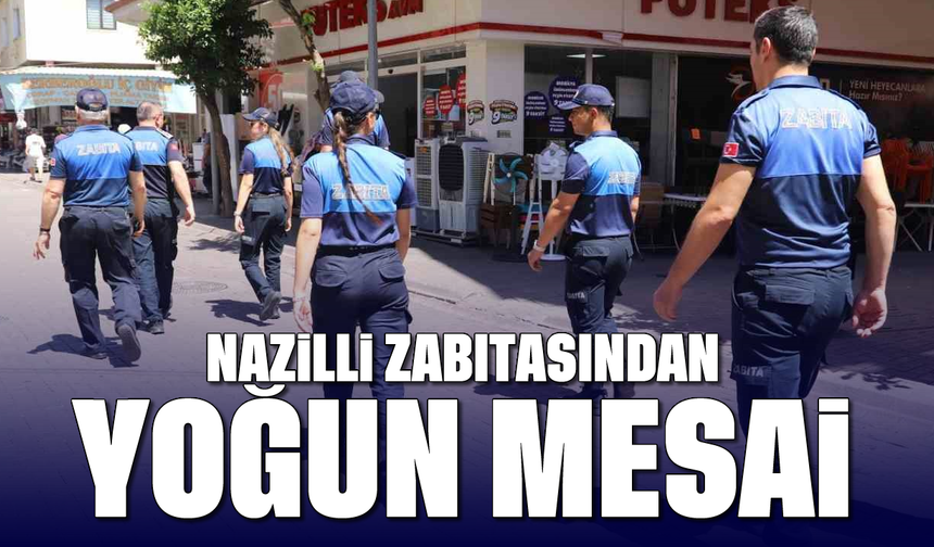 Nazilli Belediyesi’nden kaldırım işgallerine denetim