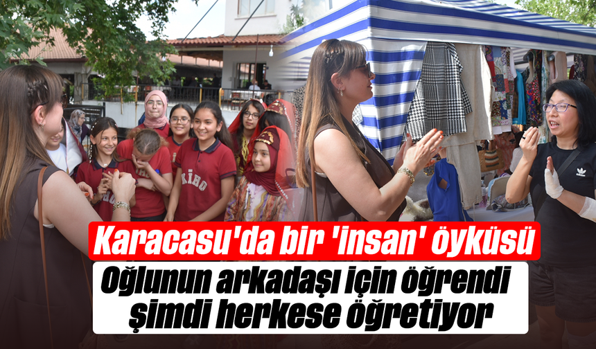 Karacasu'da bir 'insan' öyküsü: Oğlunun arkadaşı için öğrendi, şimdi herkese öğretiyor