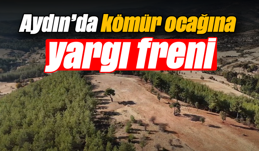Aydın’da kömür ocağına yargı freni