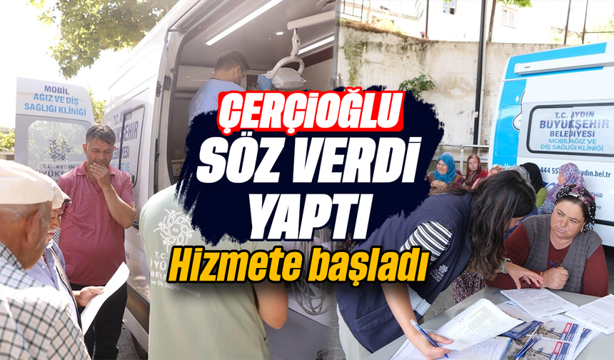 Çerçioğlu söz verdi, yaptı: Hizmete başladı