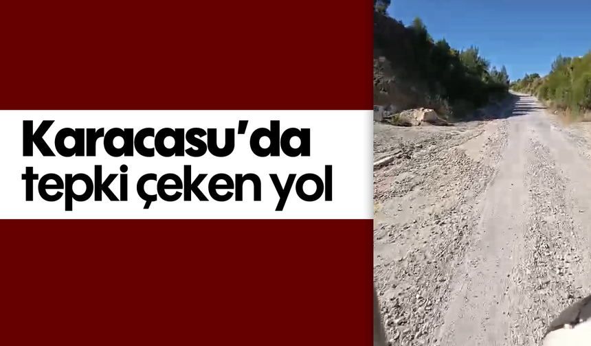 Karacasu'da tepki çeken yol