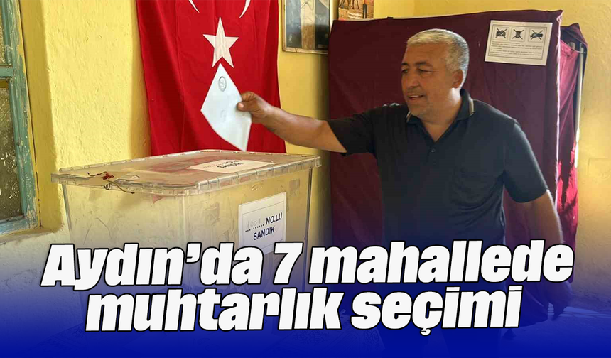 Aydın’da 7 mahallede muhtarlık seçimi