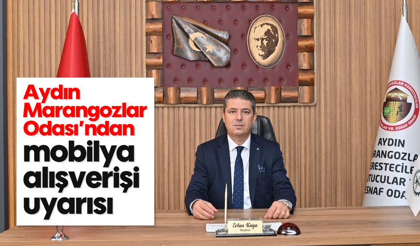 Aydın Marangozlar Odası’ndan mobilya alışverişi uyarısı