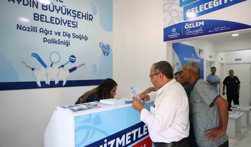 Aydın Büyükşehir Belediyesi’nin ücretsiz diş sağlığı hizmeti sürüyor