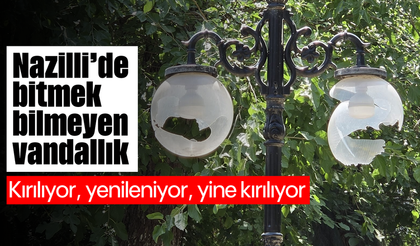 Nazilli'de bitmek bilmeyen vandallık