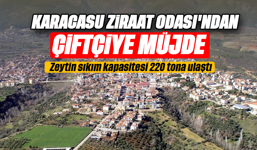 Karacasu Ziraat Odası'ndan çiftçiye müjde: Zeytin sıkım kapasitesi 220 tona ulaştı
