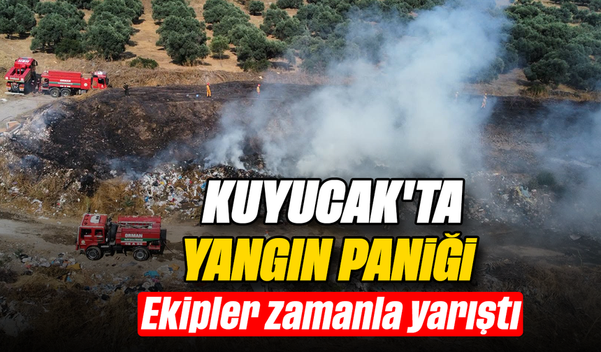 Kuyucak'ta yangın paniği: Ekipler zamanla yarıştı