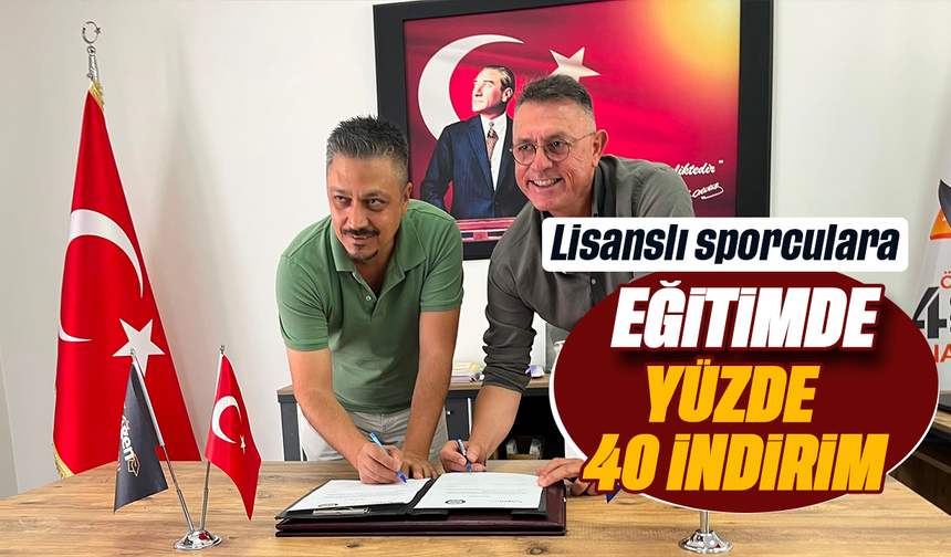 Lisanslı sporculara, eğitimde yüzde 40 indirim