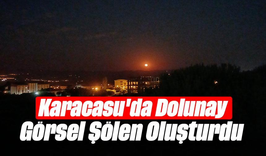 Karacasu'da Dolunay Görsel Şölen Oluşturdu