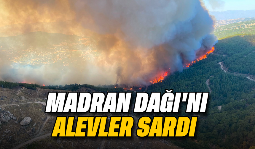 Madran Dağı'nı alevler sardı