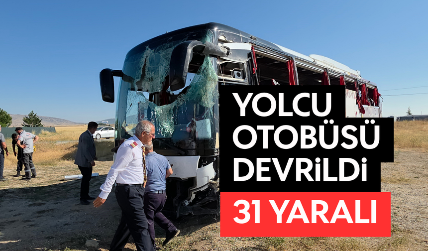 Kuşadası seferi yapan otobüs devrildi; 31 yaralı
