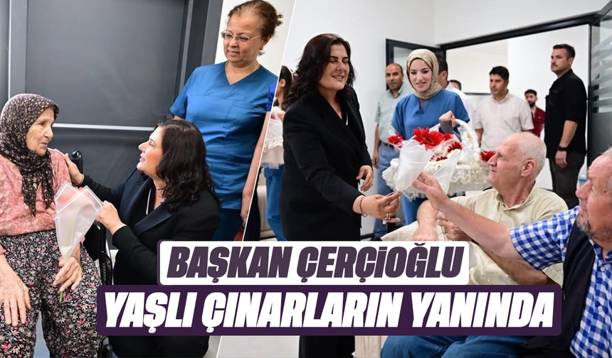 Başkan Çerçioğlu, yaşlı çınarların yanında