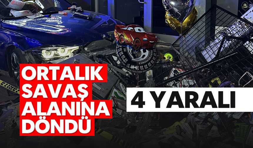 Ortalık savaş alanına döndü; 4 yaralı