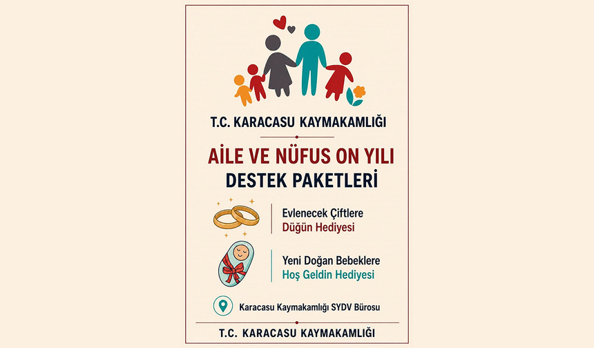 Karacasu’da ailelere düğün ve ’Hoş Geldin Bebek’ desteği