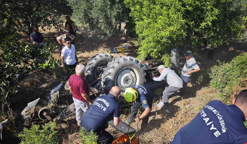Kuyucak'ta can pazarı: Traktörün altında kaldı