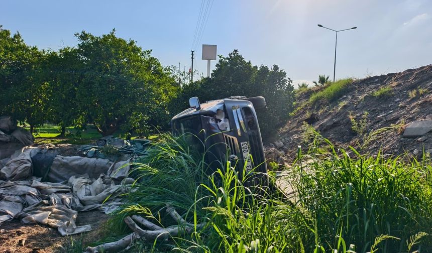 Ani fren kaza getirdi: Nazilli’de otomobil şarampole yuvarlandı