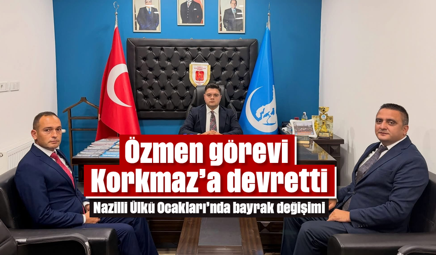 Nazilli Ülkü Ocakları'nda bayrak değişimi