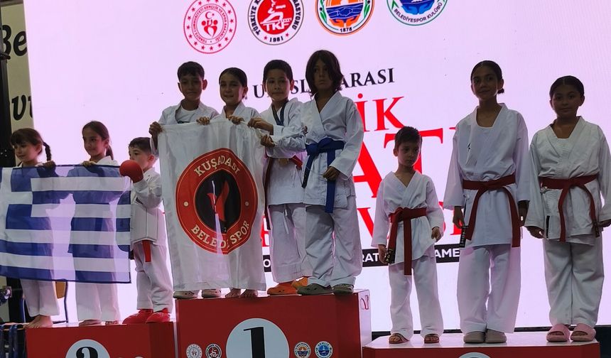 Aydınlı karatecilerden Gemlik'te madalya şov
