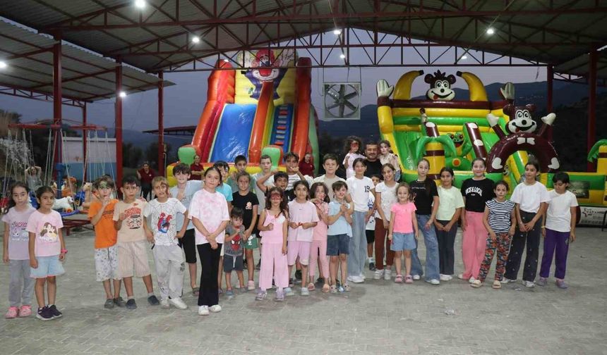 Bozdoğan’da çocuklar yaz şenliklerinde eğleniyor