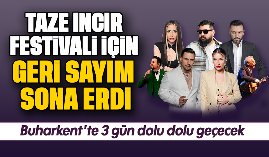 Taze İncir Festivali için geri sayım sona erdi : Buharkent'te 3 gün dolu dolu geçecek