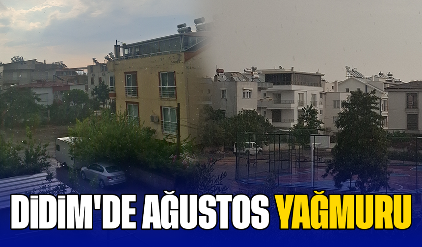 Didim'de Ağustos yağmuru