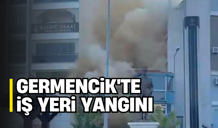 Germencik'te iş yeri yangını