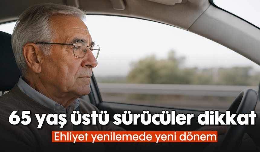 65 yaş üstü sürücüler dikkat: Ehliyet yenilemede yeni dönem