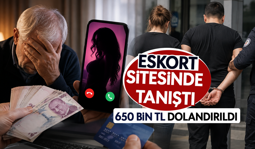 Eskort sitesinde tanıştı; 650 bin tl dolandırıldı