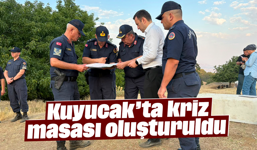 Kuyucak’ta kriz masası oluşturuldu