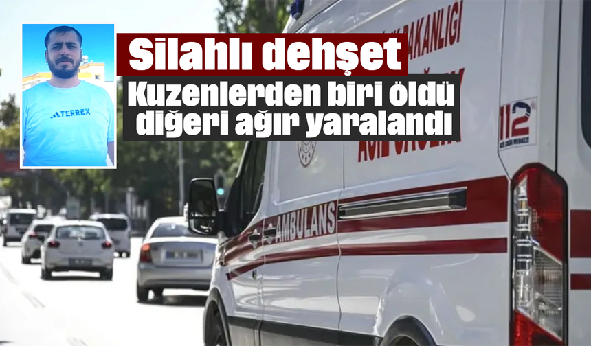 Silahlı dehşet: Kuzenlerden biri öldü, diğeri ağır yaralandı