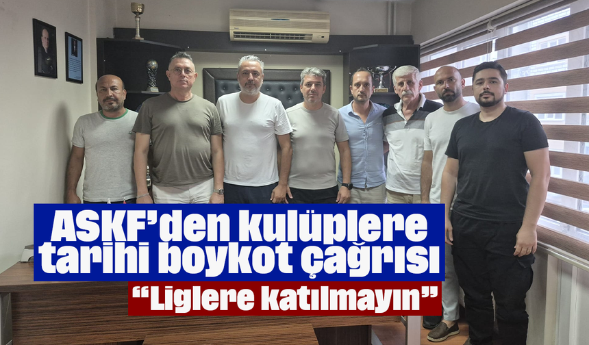 ASKF’den kulüplere tarihi boykot çağrısı: “Liglere katılmayın”