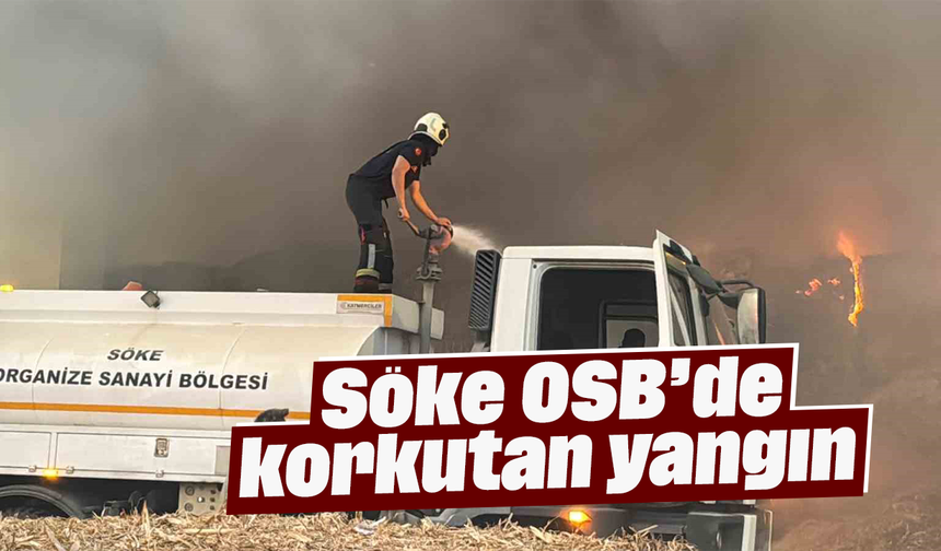 Söke OSB’de korkutan yangın