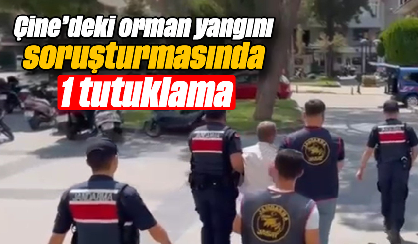 Çine’deki orman yangını soruşturmasında 1 tutuklama