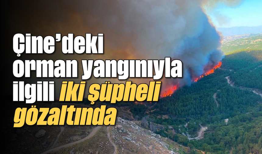 Çine’deki orman yangınıyla ilgili iki şüpheli gözaltında