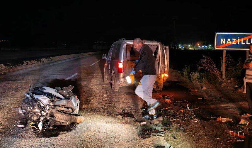 Park halindeki otomobile çarpan sürücü ağır yaralandı: Nazilli’de feci kaza