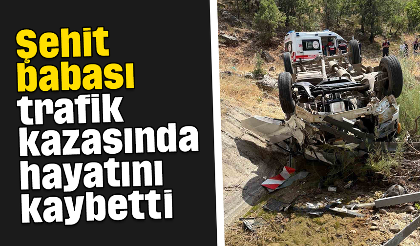 Şehit babası trafik kazasında hayatını kaybetti