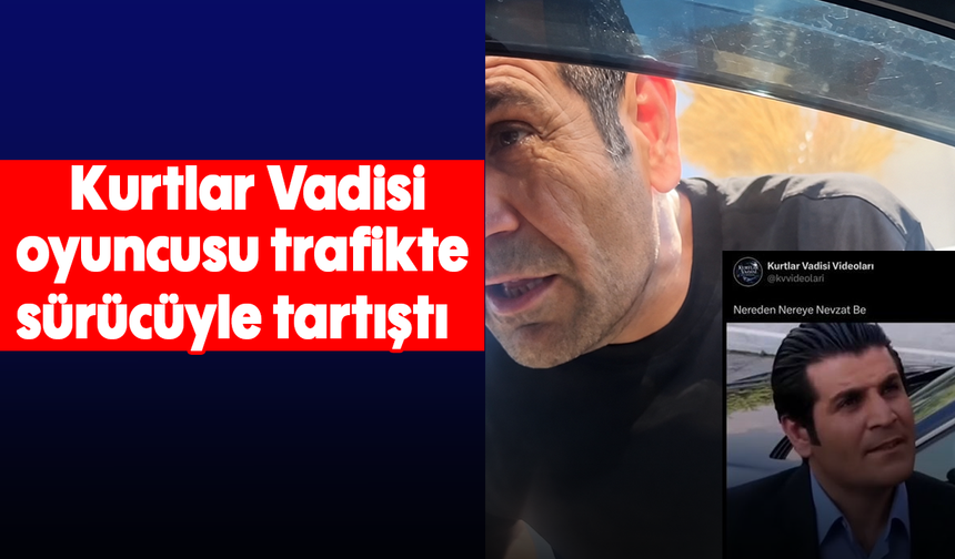 Kurtlar Vadisi oyuncusu trafikte sürücüyle tartıştı