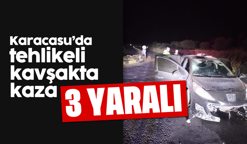 Karacasu'da tehlikeli kavşakta kaza: 3 yaralı