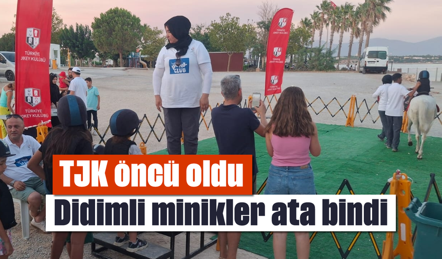TJK öncü oldu; Didimli minikler ata bindi