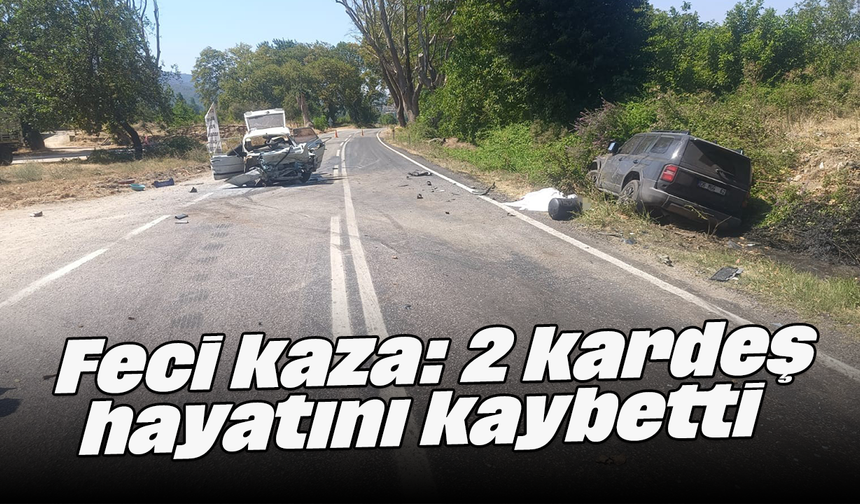 Feci kaza: 2 kardeş hayatını kaybetti