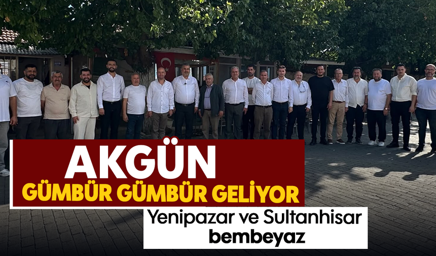 Akgün gümbür gümbür geliyor:Yenipazar ve Sultanhisar bembeyaz