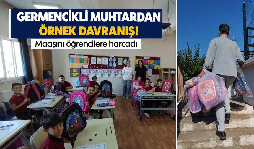 Germencikli muhtardan örnek davranış!