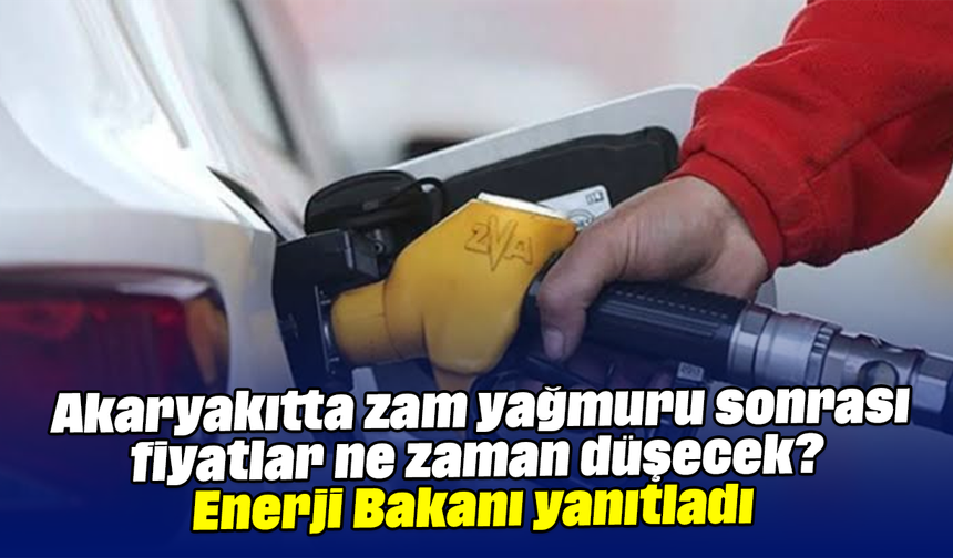 Akaryakıt fiyatları ne zaman düşecek? Bakan Bayraktar'dan dikkat çeken açıklama