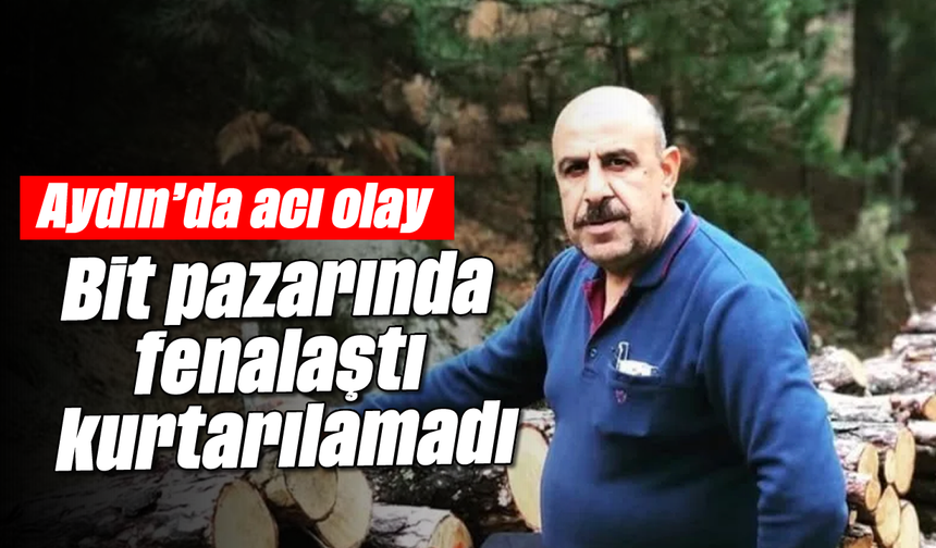 Aydın'da acı olay: Bit pazarında fenalaştı, kurtarılamadı