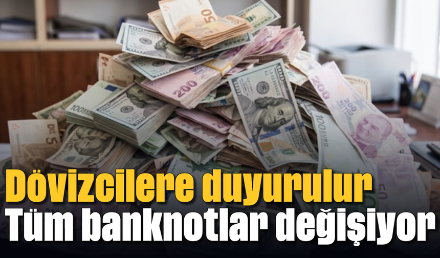 Dövizcilere duyurulur: Tüm banknotlar değişiyor