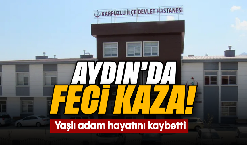 Aydın’da feci kaza: Yaşlı adam hayatını kaybetti